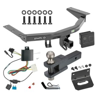 For 2014-2020 Acura MDX Trailer Hitch kit by: Draw-Tite For 2014-2020 Acura MDX Trailer Hitch Tow PKG w/ 4-Flat Wiring + Clevis Hitch Ball Mount w/ 2" Ball + Pin/Clip + Wiring Bracket + Hitch Cover (Excludes: w/Full Size Spare Tire Models) By Draw-Tite