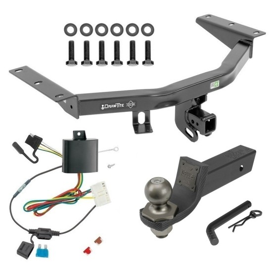 For 2014-2020 Acura MDX Trailer Hitch kit by: Draw-Tite For 2014-2020 Acura MDX Trailer Hitch Tow PKG w/ 4-Flat Wiring + Interlock Tactical Starter Kit w/ 2" Drop & 2" Ball (Excludes: w/Full Size Spare Tire Models) By Draw-Tite