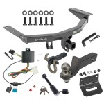 For 2014-2020 Acura MDX Trailer Hitch kit by: Draw-Tite For 2014-2020 Acura MDX Trailer Hitch Tow PKG w/ 4-Flat Wiring + Interlock Tactical Starter Kit w/ 2" Drop & 2" Ball + Tactical Hook & Shackle Mount + Tactical Dogbone Lock + Wiring Bracket (Excludes: w/Full Size Spare Tire Models) By Dr