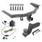 For 2014-2020 Acura MDX Trailer Hitch Tow PKG w/ 4-Flat Wiring + Interlock Tactical Starter Kit w/ 3-1/4" Drop & 2" Ball (Excludes: w/Full Size Spare Tire Models) By Draw-Tite