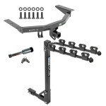 For 2014-2020 Acura MDX Trailer Hitch kit by: Draw-Tite For 2014-2020 Acura MDX Trailer Hitch Tow PKG w/ 4 Bike Carrier Rack + Hitch Lock (Excludes: w/Full Size Spare Tire Models) By Draw-Tite