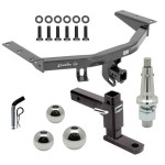 For 2014-2020 Acura MDX Trailer Hitch kit by: Draw-Tite For 2014-2020 Acura MDX Trailer Hitch Tow PKG w/ Adjustable Drop Rise Ball Mount + Pin/Clip + Inerchangeable 1-7/8" & 2" & 2-5/16" Balls (Excludes: w/Full Size Spare Tire Models) By Draw-Tite