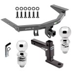 For 2014-2020 Acura MDX Trailer Hitch kit by: Draw-Tite For 2014-2020 Acura MDX Trailer Hitch Tow PKG w/ Adjustable Drop Rise Ball Mount + Pin/Clip + 2" Ball + 2-5/16" Ball (Excludes: w/Full Size Spare Tire Models) By Draw-Tite