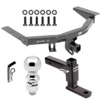 For 2016-2022 Honda Pilot Trailer Hitch Tow PKG w/ Adjustable Drop Rise Ball Mount + Pin/Clip + 2-5/16" Ball By Draw-Tite