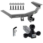 For 2016-2022 Honda Pilot Trailer Hitch Tow PKG w/ Triple Ball Ball Mount 1-7/8" & 2" & 2-5/16" Trailer Balls + Pin/Clip By Draw-Tite