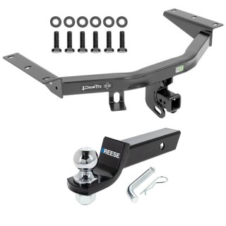 For 2016-2022 Honda Pilot Trailer Hitch Tow PKG w/ Starter Kit Ball Mount w/ 2" Drop & 2" Ball By Draw-Tite