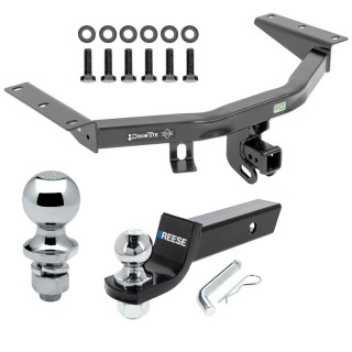 For 2016-2022 Honda Pilot Trailer Hitch Tow PKG w/ Starter Kit Ball Mount w/ 2" Drop & 2" Ball + 1-7/8" Ball By Draw-Tite