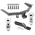 For 2016-2022 Honda Pilot Trailer Hitch Tow PKG w/ Ball Mount w/ 2" Drop + 2" Ball + 2-5/16" Ball By Draw-Tite