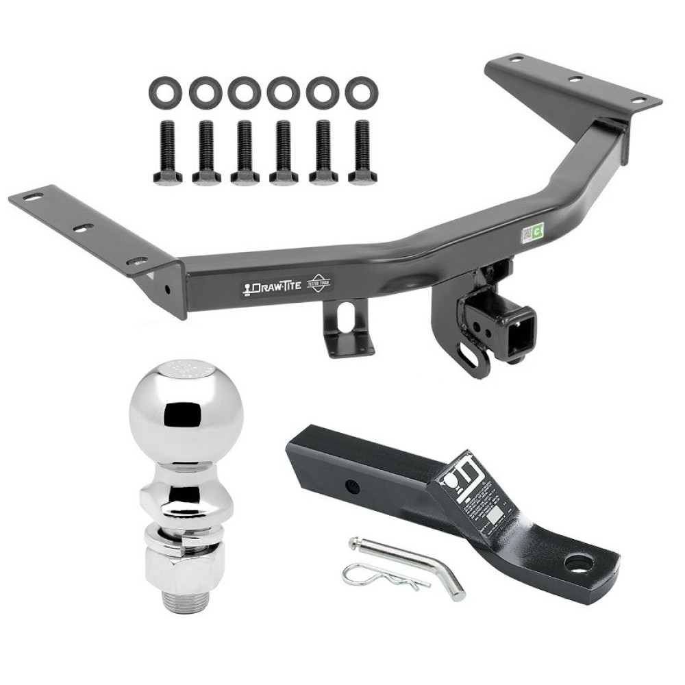 For 2016-2022 Honda Pilot Trailer Hitch Tow PKG w/ Ball Mount w/ 2" Drop + 2-5/16" Ball By Draw-Tite