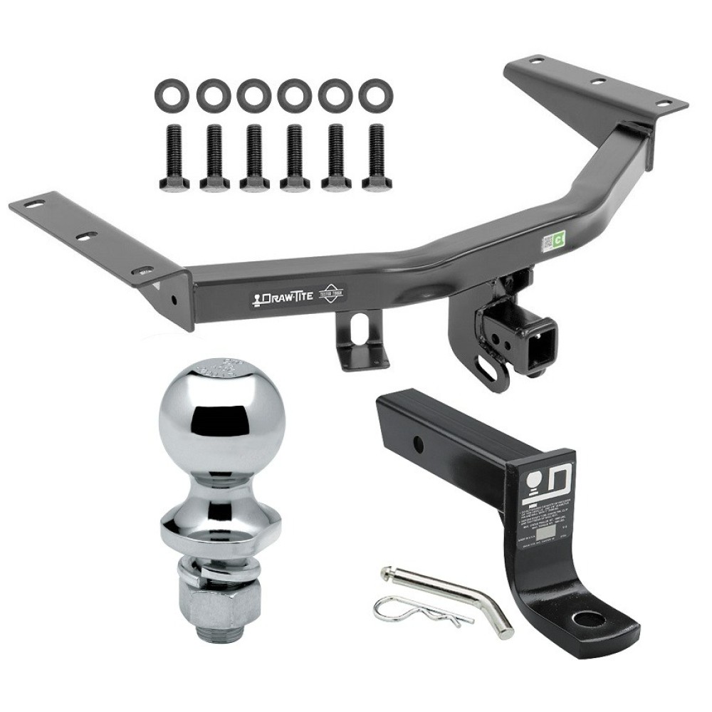 For 2014-2020 Acura MDX Trailer Hitch kit by: Draw-Tite For 2014-2020 Acura MDX Trailer Hitch Tow PKG w/ Ball Mount w/ 4" Drop + 1-7/8" Ball (Excludes: w/Full Size Spare Tire Models) By Draw-Tite