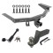 For 2016-2022 Honda Pilot Trailer Hitch Tow PKG + Interlock Tactical Starter Kit w/ 3-1/4" Drop & 2" Ball + Tactical Dogbone Lock By Draw-Tite