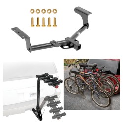 Trailer Hitch w/ 4 Bike Rack For 06-18 Toyota RAV4 Approved for Recreational & Offroad Use Carrier for Adult Woman or Child Bicycles Foldable Trailer Hitch w/ 4 Bike Rack For 06-18 Toyota RAV4 Approved for Recreational & Offroad Use Carrier for Adult Woman or Child Bicycles Foldable