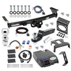 For 2005-2024 Nissan Frontier Trailer Hitch Tow PKG w/ Tekonsha Primus IQ Brake Control + Plug & Play BC Adapter + 7-Way RV Wiring + 2" & 2-5/16" Ball & Drop Mount By Draw-Tite For 2005-2024 Nissan Frontier Trailer Hitch Tow PKG w/ Tekonsha Primus IQ Brake Control + Plug & Play BC Adapter + 7-Way RV Wiring + 2" & 2-5/16" Ball & Drop Mount By Draw-Tite