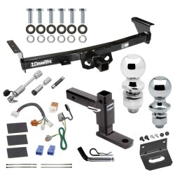 For 2005-2023 Nissan Frontier Trailer Hitch Tow PKG w/ 4-Flat Wiring Harness + Adjustable Drop Rise Ball Mount + Pin/Clip + 2" Ball + 1-7/8" Ball + Dual Hitch & Coupler Locks By Draw-Tite For 2005-2023 Nissan Frontier Trailer Hitch Tow PKG w/ 4-Flat Wiring Harness + Adjustable Drop Rise Ball Mount + Pin/Clip + 2" Ball + 1-7/8" Ball + Dual Hitch & Coupler Locks By Draw-Tite