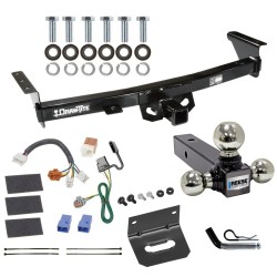 For 2005-2023 Nissan Frontier Trailer Hitch Tow PKG w/ 4-Flat Wiring Harness + Triple Ball Ball Mount 1-7/8" & 2" & 2-5/16" Trailer Balls + Pin/Clip + Wiring Bracket By Draw-Tite For 2005-2023 Nissan Frontier Trailer Hitch Tow PKG w/ 4-Flat Wiring Harness + Triple Ball Ball Mount 1-7/8" & 2" & 2-5/16" Trailer Balls + Pin/Clip + Wiring Bracket By Draw-Tite