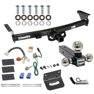 For 2005-2023 Nissan Frontier Trailer Hitch kit by: Draw-Tite For 2005-2023 Nissan Frontier Trailer Hitch Tow PKG w/ 4-Flat Wiring Harness + Triple Ball Ball Mount 1-7/8" & 2" & 2-5/16" Trailer Balls + Pin/Clip + Wiring Bracket By Draw-Tite