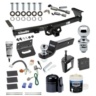For 2005-2023 Nissan Frontier Trailer Hitch kit by: Draw-Tite For 2005-2023 Nissan Frontier Trailer Hitch Tow PKG w/ 4-Flat Wiring + Starter Kit Ball Mount w/ 2" Drop & 2" Ball + 1-7/8" Ball + Wiring Bracket + Dual Hitch & Coupler Locks + Hitch Cover + Wiring Tester + Ball Lube +Electric Greas