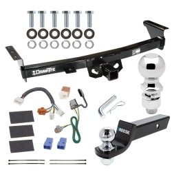 For 2005-2023 Nissan Frontier Trailer Hitch Tow PKG w/ 4-Flat Wiring + Starter Kit Ball Mount w/ 2" Drop & 2" Ball + 2-5/16" Ball By Draw-Tite For 2005-2023 Nissan Frontier Trailer Hitch Tow PKG w/ 4-Flat Wiring + Starter Kit Ball Mount w/ 2" Drop & 2" Ball + 2-5/16" Ball By Draw-Tite