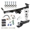 For 2005-2023 Nissan Frontier Trailer Hitch Tow PKG w/ 4-Flat Wiring + Starter Kit Ball Mount w/ 2" Drop & 2" Ball + 2-5/16" Ball By Draw-Tite