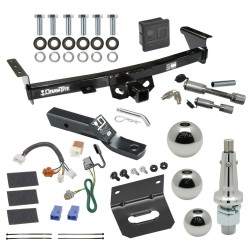For 2005-2023 Nissan Frontier Trailer Hitch Tow PKG w/ 4-Flat Wiring + Ball Mount w/ 2" Drop + Interchangeable Ball 1-7/8" & 2" & 2-5/16" + Wiring Bracket + Dual Hitch & Coupler Locks + Hitch Cover By Draw-Tite For 2005-2023 Nissan Frontier Trailer Hitch Tow PKG w/ 4-Flat Wiring + Ball Mount w/ 2" Drop + Interchangeable Ball 1-7/8" & 2" & 2-5/16" + Wiring Bracket + Dual Hitch & Coupler Locks + Hitch Cover By Draw-Tite