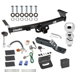 For 2005-2023 Nissan Frontier Trailer Hitch Tow PKG w/ 4-Flat Wiring + Ball Mount w/ 2" Drop + 2-5/16" Ball + Wiring Bracket + Hitch Lock + Hitch Cover By Draw-Tite For 2005-2023 Nissan Frontier Trailer Hitch Tow PKG w/ 4-Flat Wiring + Ball Mount w/ 2" Drop + 2-5/16" Ball + Wiring Bracket + Hitch Lock + Hitch Cover By Draw-Tite