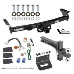 For 2005-2023 Nissan Frontier Trailer Hitch Tow PKG w/ 4-Flat Wiring Harness + Dual Adjustable Drop Rise Ball Ball Mount 2" & 2-5/16" Trailer Balls + Pin/Clip + Wiring Bracket By Draw-Tite For 2005-2023 Nissan Frontier Trailer Hitch Tow PKG w/ 4-Flat Wiring Harness + Dual Adjustable Drop Rise Ball Ball Mount 2" & 2-5/16" Trailer Balls + Pin/Clip + Wiring Bracket By Draw-Tite