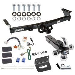 For 2005-2023 Nissan Frontier Trailer Hitch Tow PKG w/ 4-Flat Wiring Harness + Triple Ball Ball Mount 1-7/8" & 2" & 2-5/16" Trailer Balls w/ Tow Hook + Pin/Clip + Wiring Bracket By Draw-Tite For 2005-2023 Nissan Frontier Trailer Hitch Tow PKG w/ 4-Flat Wiring Harness + Triple Ball Ball Mount 1-7/8" & 2" & 2-5/16" Trailer Balls w/ Tow Hook + Pin/Clip + Wiring Bracket By Draw-Tite