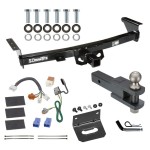 For 2005-2023 Nissan Frontier Trailer Hitch kit by: Draw-Tite For 2005-2023 Nissan Frontier Trailer Hitch Tow PKG w/ 4-Flat Wiring Harness + Clevis Hitch Ball Mount w/ 2" Ball + Pin/Clip + Wiring Bracket By Draw-Tite