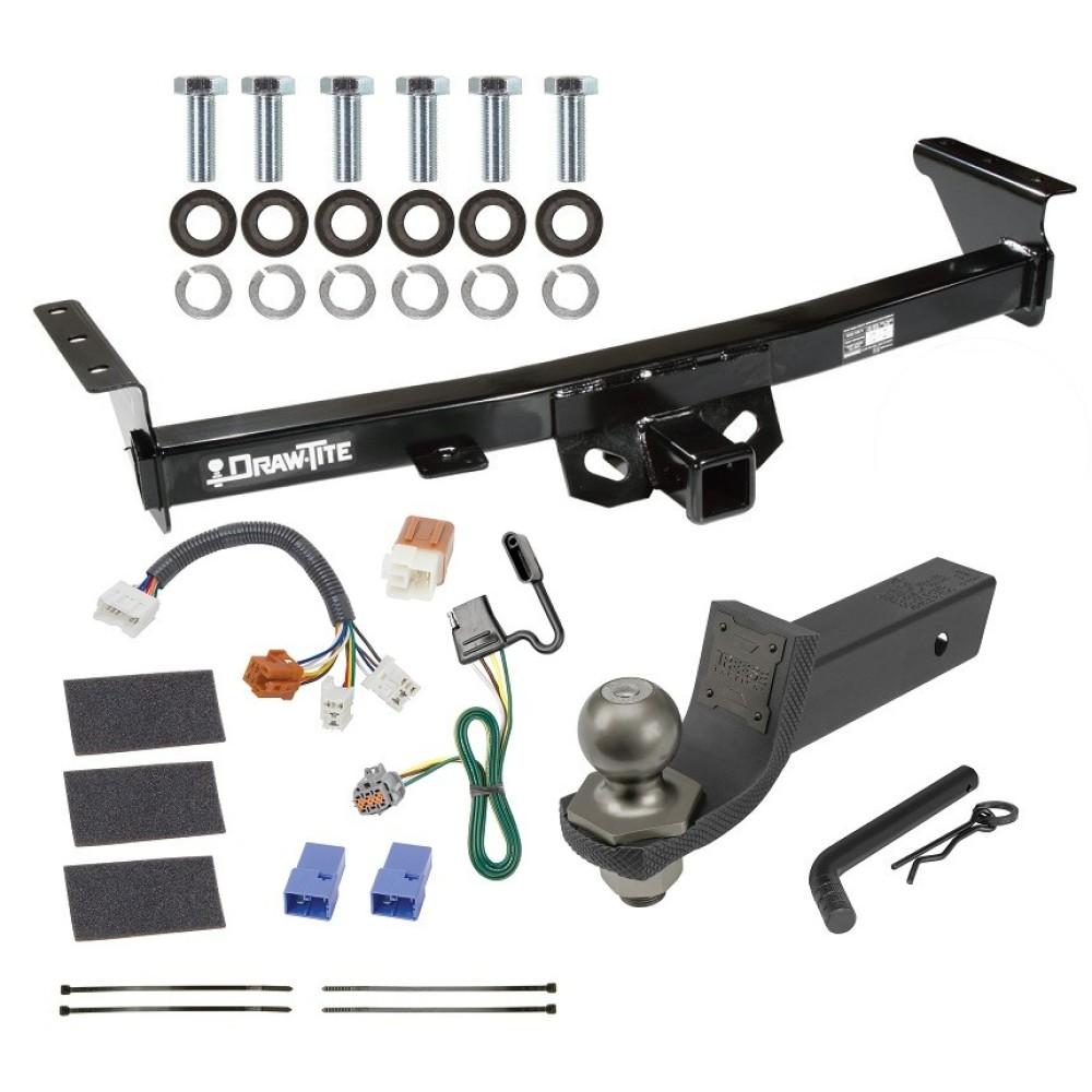 For 2005-2023 Nissan Frontier Trailer Hitch kit by: Draw-Tite For 2005-2023 Nissan Frontier Trailer Hitch Tow PKG w/ 4-Flat Wiring + Interlock Tactical Starter Kit w/ 2" Drop & 2" Ball By Draw-Tite
