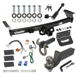 For 2005-2023 Nissan Frontier Trailer Hitch Tow PKG w/ 4-Flat Wiring + Interlock Tactical Starter Kit w/ 2" Drop & 2" Ball + Tactical Hook & Shackle Mount + Tactical Dogbone Lock + Wiring Bracket By Draw-Tite For 2005-2023 Nissan Frontier Trailer Hitch Tow PKG w/ 4-Flat Wiring + Interlock Tactical Starter Kit w/ 2" Drop & 2" Ball + Tactical Hook & Shackle Mount + Tactical Dogbone Lock + Wiring Bracket By Draw-Tite