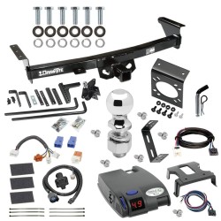 For 2005-2024 Nissan Frontier Trailer Hitch Tow PKG w/ 8K Round Bar Weight Distribution Hitch w/ 2-5/16" Ball + 2" Ball + Pin/Clip + Tekonsha Primus IQ Brake Control + Plug & Play BC Adapter + 7-Way RV Wiring By Draw-Tite For 2005-2024 Nissan Frontier Trailer Hitch Tow PKG w/ 8K Round Bar Weight Distribution Hitch w/ 2-5/16" Ball + 2" Ball + Pin/Clip + Tekonsha Primus IQ Brake Control + Plug & Play BC Adapter + 7-Way RV Wiring By Draw-Tite