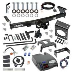 For 2005-2024 Nissan Frontier Trailer Hitch Tow PKG w/ 8K Round Bar Weight Distribution Hitch w/ 2-5/16" Ball + Pin/Clip + Tekonsha Primus IQ Brake Control + Plug & Play BC Adapter + 7-Way RV Wiring By Draw-Tite For 2005-2024 Nissan Frontier Trailer Hitch Tow PKG w/ 8K Round Bar Weight Distribution Hitch w/ 2-5/16" Ball + Pin/Clip + Tekonsha Primus IQ Brake Control + Plug & Play BC Adapter + 7-Way RV Wiring By Draw-Tite