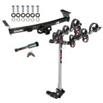 For 2005-2024 Nissan Frontier Trailer Hitch Tow PKG w/ 4 Bike Carrier Rack + Hitch Lock By Draw-Tite For 2005-2024 Nissan Frontier Trailer Hitch Tow PKG w/ 4 Bike Carrier Rack + Hitch Lock By Draw-Tite