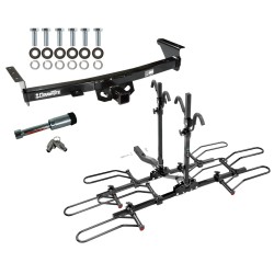 For 2005-2024 Nissan Frontier Trailer Hitch Tow PKG w/ 4 Bike Plaform Style Carrier Rack + Hitch Lock By Draw-Tite For 2005-2024 Nissan Frontier Trailer Hitch Tow PKG w/ 4 Bike Plaform Style Carrier Rack + Hitch Lock By Draw-Tite