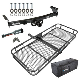 For 2005-2024 Nissan Frontier Trailer Hitch kit by: Draw-Tite For 2005-2024 Nissan Frontier Trailer Hitch Tow PKG w/ 60" x 24" Cargo Carrier + Cargo Bag + Hitch Lock By Draw-Tite