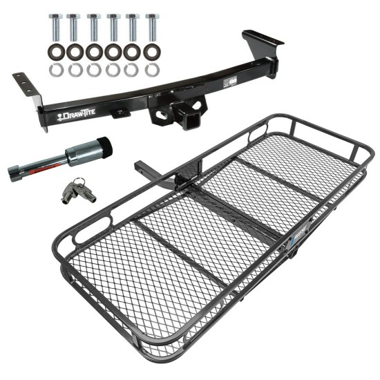 For 2005-2024 Nissan Frontier Trailer Hitch kit by: Draw-Tite For 2005-2024 Nissan Frontier Trailer Hitch Tow PKG w/ 60" x 24" Cargo Carrier + Hitch Lock By Draw-Tite