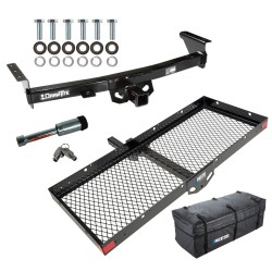 For 2005-2024 Nissan Frontier Trailer Hitch Tow PKG w/ 48" x 20" Cargo Carrier + Cargo Bag + Hitch Lock By Draw-Tite For 2005-2024 Nissan Frontier Trailer Hitch Tow PKG w/ 48" x 20" Cargo Carrier + Cargo Bag + Hitch Lock By Draw-Tite