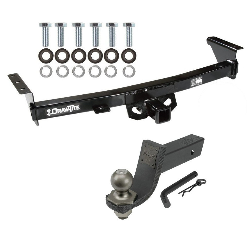 For 2005-2024 Nissan Frontier Trailer Hitch Tow PKG + Interlock Tactical Starter Kit w/ 3-1/4" Drop & 2" Ball By Draw-Tite