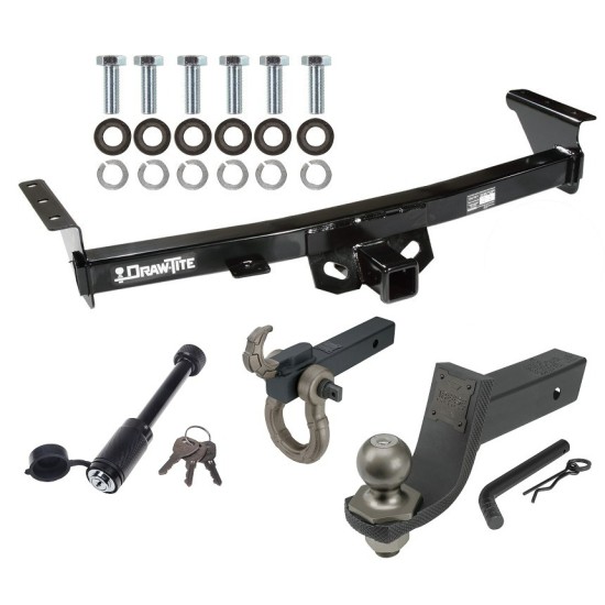 For 2005-2024 Nissan Frontier Trailer Hitch kit by: Draw-Tite For 2005-2024 Nissan Frontier Trailer Hitch Tow PKG + Interlock Tactical Starter Kit w/ 3-1/4" Drop & 2" Ball + Tactical Hook & Shackle Mount + Tactical Dogbone Lock By Draw-Tite