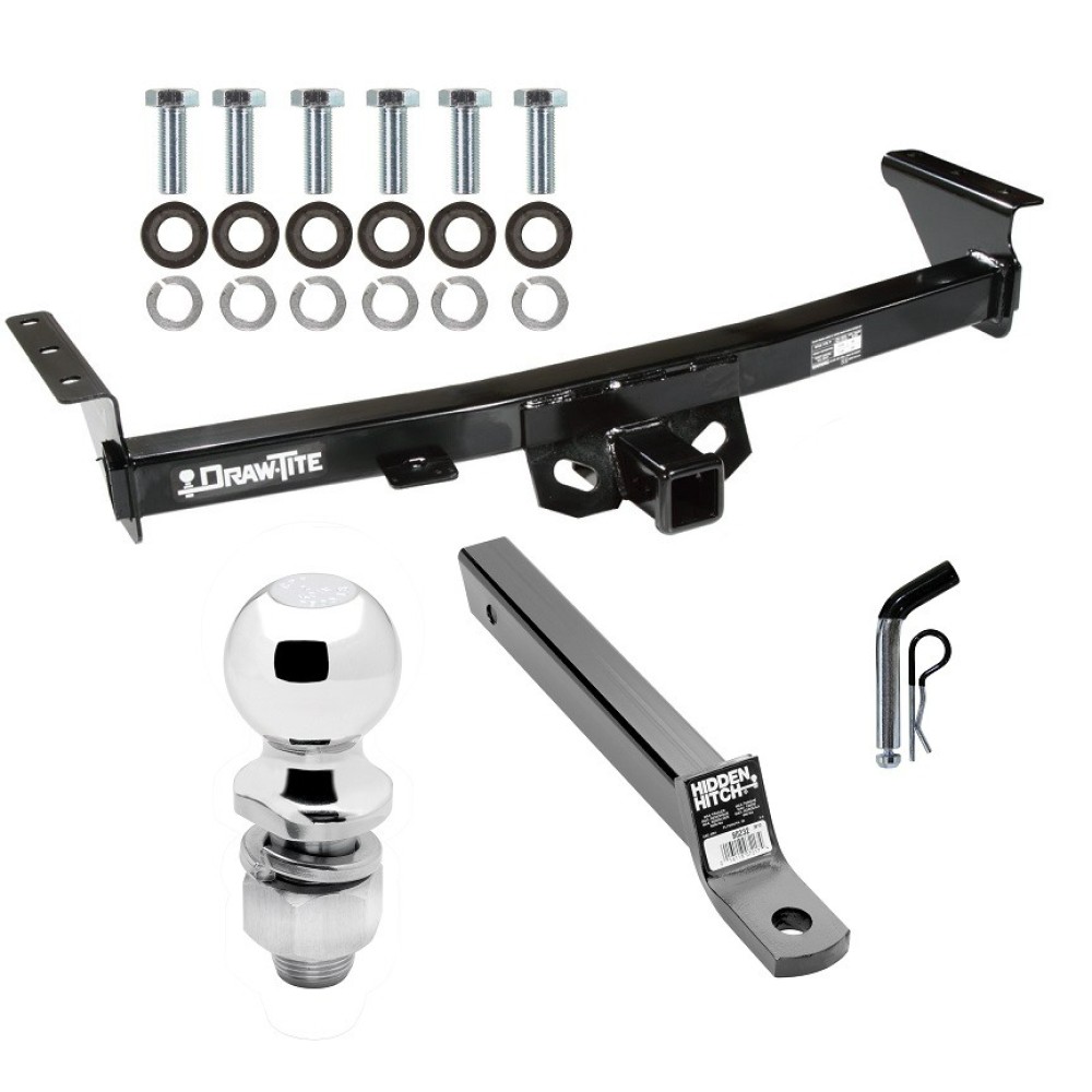 For 2005-2024 Nissan Frontier Trailer Hitch kit by: Draw-Tite For 2005-2024 Nissan Frontier Trailer Hitch Tow PKG w/ Extended 16" Long Ball Mount w/ 2" Drop + Pin/Clip + 2" Ball By Draw-Tite