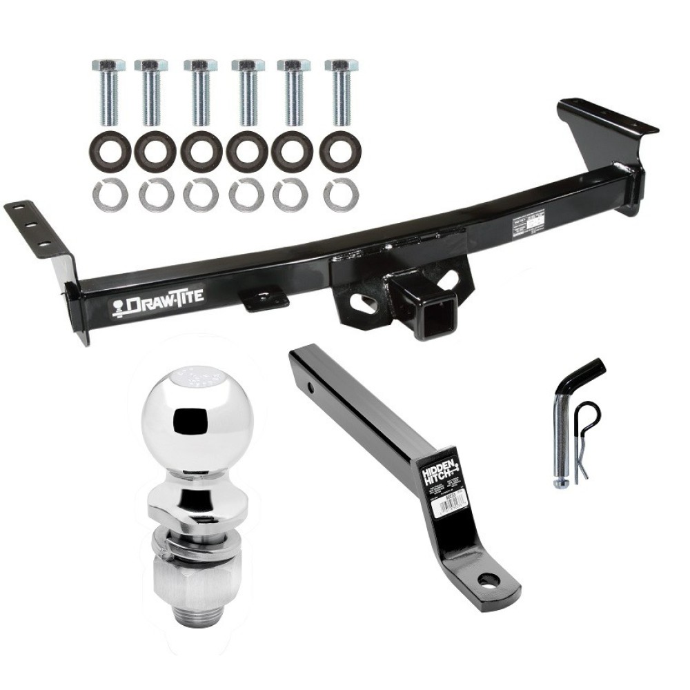 For 2005-2024 Nissan Frontier Trailer Hitch kit by: Draw-Tite For 2005-2024 Nissan Frontier Trailer Hitch Tow PKG w/ Extended 16" Long Ball Mount w/ 4" Drop + Pin/Clip + 2" Ball By Draw-Tite