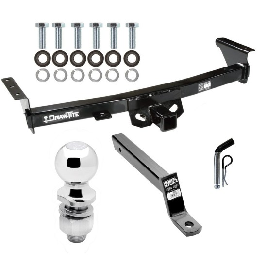For 2005-2024 Nissan Frontier Trailer Hitch kit by: Draw-Tite For 2005-2024 Nissan Frontier Trailer Hitch Tow PKG w/ Extended 16" Long Ball Mount w/ 4" Drop + Pin/Clip + 2" Ball By Draw-Tite