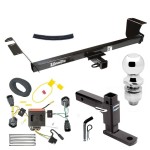 For 2011-2020 Dodge Grand Caravan Trailer Hitch kit by: Draw-Tite For 2011-2020 Dodge Grand Caravan Trailer Hitch Tow PKG w/ 4-Flat Wiring Harness + Adjustable Drop Rise Ball Mount + Pin/Clip + 2" Ball By Draw-Tite