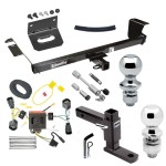 For 2011-2020 Dodge Grand Caravan Trailer Hitch kit by: Draw-Tite For 2011-2020 Dodge Grand Caravan Trailer Hitch Tow PKG w/ 4-Flat Wiring Harness + Adjustable Drop Rise Ball Mount + Pin/Clip + 2" Ball + 1-7/8" Ball + Dual Hitch & Coupler Locks By Draw-Tite