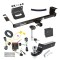 For 2011-2020 Dodge Grand Caravan Trailer Hitch Tow PKG w/ 4-Flat Wiring + Starter Kit Ball Mount w/ 2" Drop & 2" Ball + Wiring Bracket + Hitch Lock + Hitch Cover By Draw-Tite