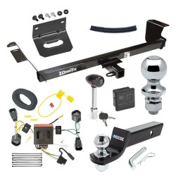 For 2011-2016 Chrysler Town & Country Trailer Hitch Tow PKG w/ 4-Flat Wiring + Starter Kit Ball Mount w/ 2" Drop & 2" Ball + 1-7/8" Ball + Wiring Bracket + Hitch Lock + Hitch Cover By Draw-Tite For 2011-2016 Chrysler Town & Country Trailer Hitch Tow PKG w/ 4-Flat Wiring + Starter Kit Ball Mount w/ 2" Drop & 2" Ball + 1-7/8" Ball + Wiring Bracket + Hitch Lock + Hitch Cover By Draw-Tite