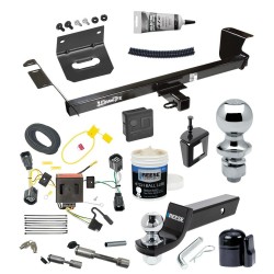 For 11-16 Chrysler Town & Country Trailer Hitch Tow PKG Wiring +Starter Kit Ball Mount w/ 2" Drop & Balls +Bracket+Dual Hitch & Locks+Cover+Wiring Tester+Ball Lube+Electric Grease+Ball Wrench+Anti Rattle Device By Draw-Tite For 11-16 Chrysler Town & Country Trailer Hitch Tow PKG Wiring +Starter Kit Ball Mount w/ 2" Drop & Balls +Bracket+Dual Hitch & Locks+Cover+Wiring Tester+Ball Lube+Electric Grease+Ball Wrench+Anti Rattle Device By Draw-Tite