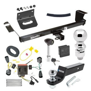 For 2011-2016 Chrysler Town & Country Trailer Hitch kit by: Draw-Tite For 2011-2016 Chrysler Town & Country Trailer Hitch Tow PKG w/ 4-Flat Wiring + Starter Kit Ball Mount w/ 2" Drop & 2" Ball + 2-5/16" Ball + Wiring Bracket + Hitch Lock + Hitch Cover By Draw-Tite