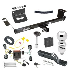 For 2011-2016 Chrysler Town & Country Trailer Hitch Tow PKG w/ 4-Flat Wiring + Ball Mount w/ 2" Drop + 2-5/16" Ball + Wiring Bracket + Hitch Lock + Hitch Cover By Draw-Tite For 2011-2016 Chrysler Town & Country Trailer Hitch Tow PKG w/ 4-Flat Wiring + Ball Mount w/ 2" Drop + 2-5/16" Ball + Wiring Bracket + Hitch Lock + Hitch Cover By Draw-Tite