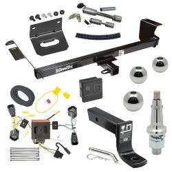 For 2011-2016 Chrysler Town & Country Trailer Hitch Tow PKG w/ 4-Flat Wiring + Ball Mount w/ 4" Drop + Interchangeable Ball 1-7/8" & 2" & 2-5/16" + Wiring Bracket + Dual Hitch & Coupler Locks + Hitch Cover By Draw-Tite For 2011-2016 Chrysler Town & Country Trailer Hitch Tow PKG w/ 4-Flat Wiring + Ball Mount w/ 4" Drop + Interchangeable Ball 1-7/8" & 2" & 2-5/16" + Wiring Bracket + Dual Hitch & Coupler Locks + Hitch Cover By Draw-Tite